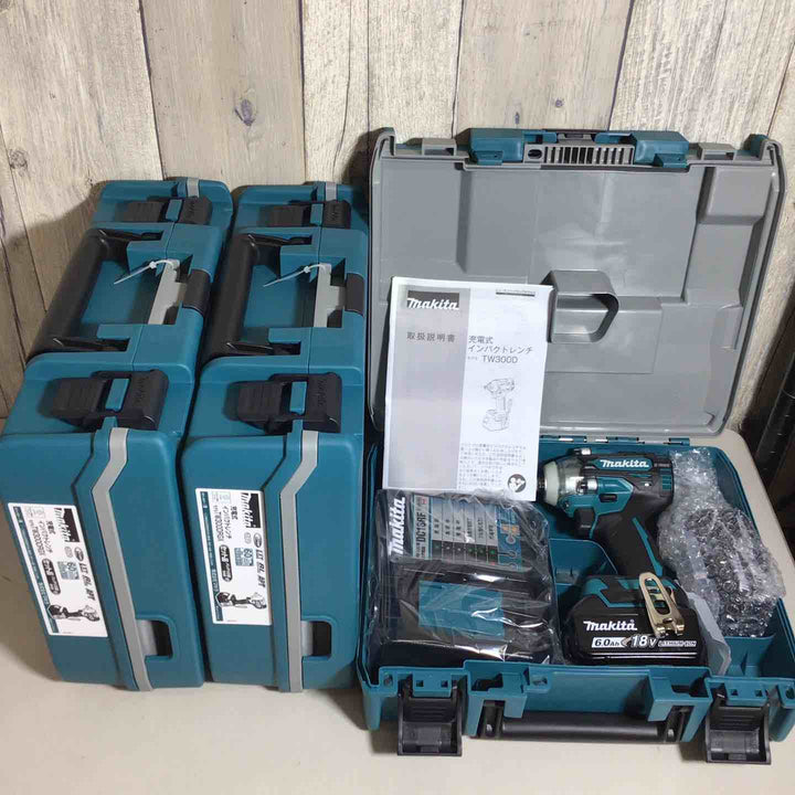 【未使用品】 マキタ makita コードレス インパクトレンチ TW300DRGX 3台 バッテリー&充電器付 フルセット インパクトレンチ 純正 純正品 充電式 18V 【戸田店】