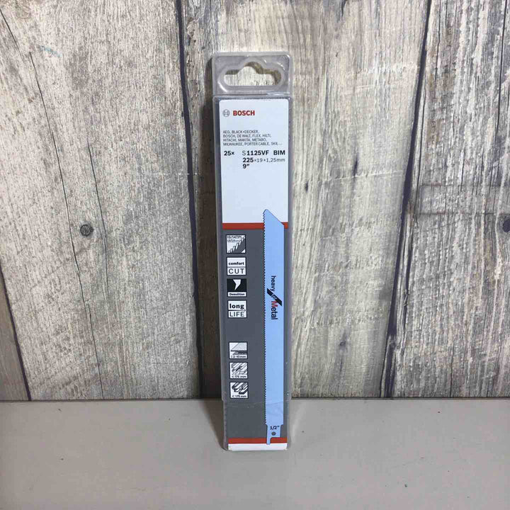 ◇ボッシュ(BOSCH) セーバーソーブレード 金属用 山数10〜14 全長225mm S1125VF (25本入)【戸田店】