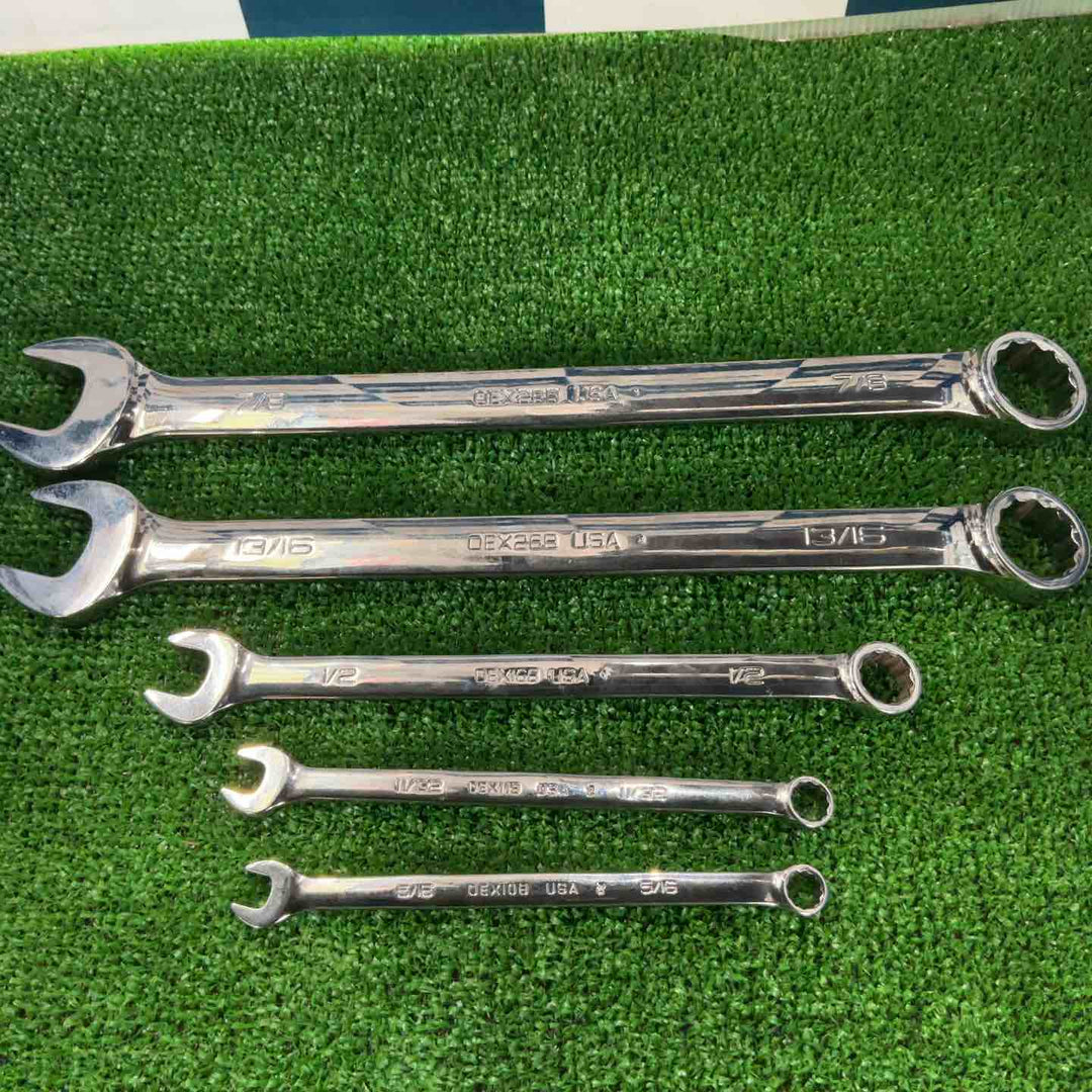 スナップオン Snap-on コンビネーションレンチ インチ 5本セット OEX10B/11B/16B/26B/28B【草加店】