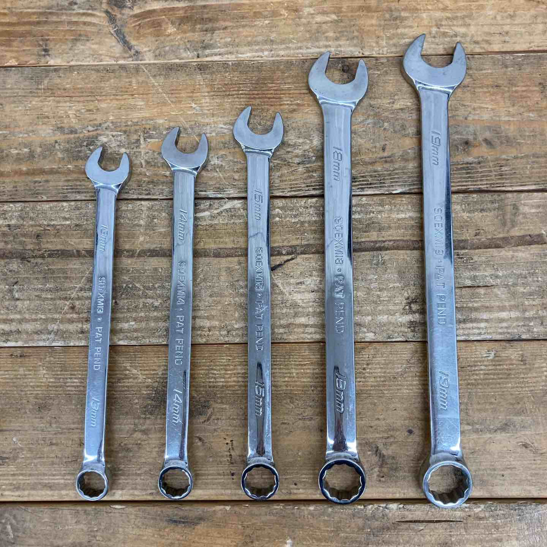 【中古品】 スナップオン (Snap-on) フランクドライブコンビネーションレンチ SOEXM19、18、15、14、13 5本セット ブランド 【東大和店】