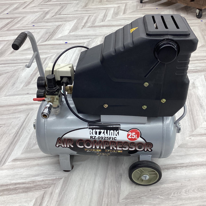 RETZLINKエアコンプレッサ オイルレス25L RZ-0925FIC【越谷店】
