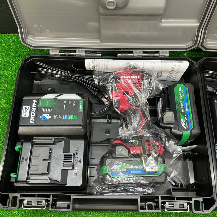 【未使用品】ハイコーキ(HIKOKI ※旧:日立工機) コードレスインパクトドライバ スコーピオンレッド WH36DD(2XHRSZ)　2点セット【電材館越谷店】
