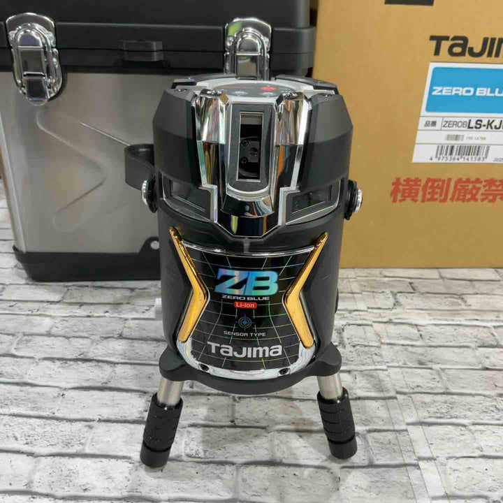 ◇タジマ(Tajima) ナビゼロブルーレーザー墨出し器 電子整準(センサー) 矩十字・横全周 ZEROBLS-KJC【川口店】