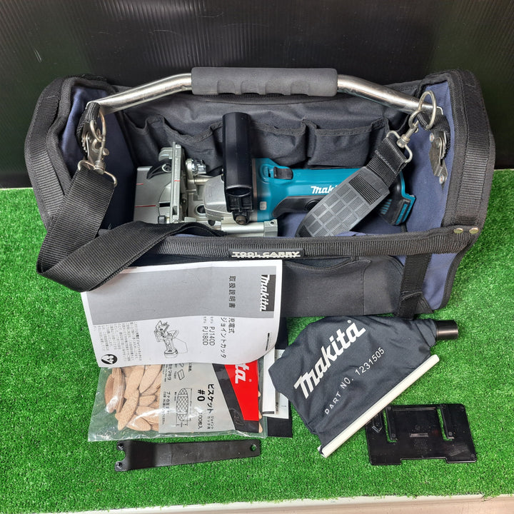 【美品】★マキタ(makita) コードレスジョイントカッター PJ180DZ ツールキャリー・ビスケット付き！【岩槻店】