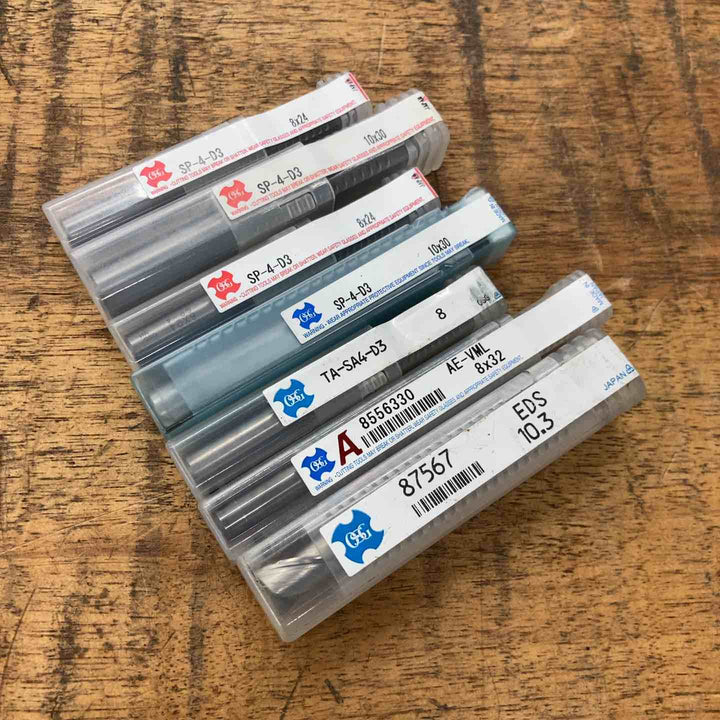【未使用品】OSG/オーエスジー エンドミル 7本セット【八潮店】
