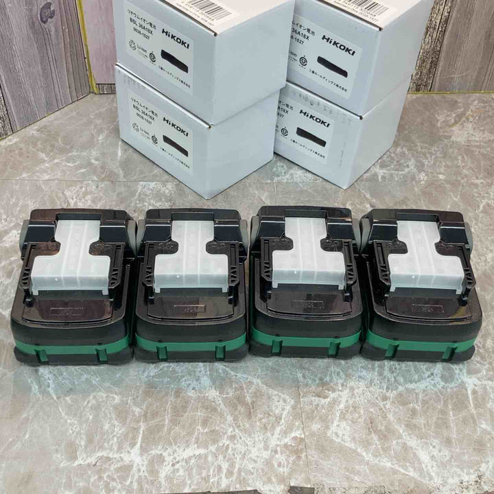 ハイコーキ(HIKOKI ※旧:日立工機) リチウムイオンバッテリー 36V/2.5Ah BSL36A18X　4個セット【八潮店】