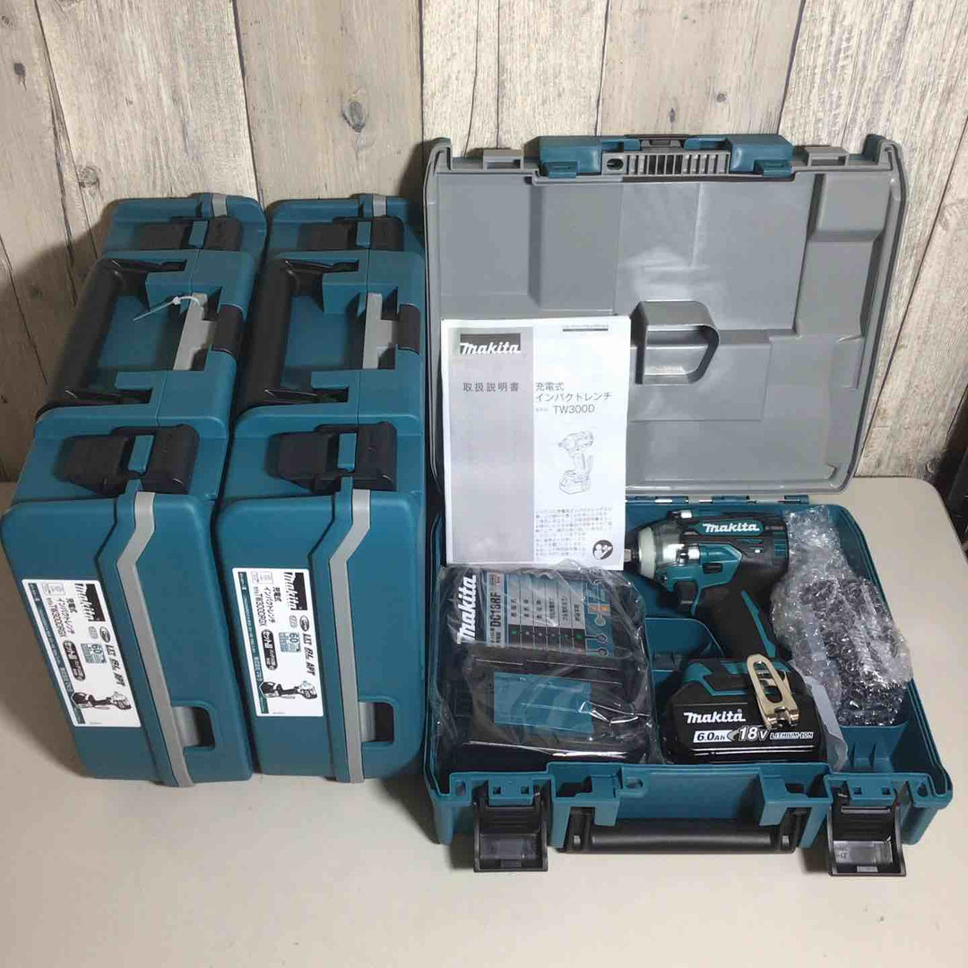 【未使用品】 マキタ makita コードレス インパクトレンチ TW300DRGX 3台 バッテリー&充電器付 フルセット 純正 充電式 18V 【戸田店】