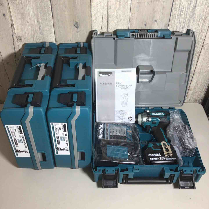 【未使用品】 マキタ makita コードレス インパクトレンチ TW300DRGX 3台 バッテリー&充電器付 フルセット 純正 充電式 18V 【戸田店】