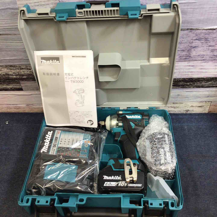 【未使用品】★マキタ makita 18V 6.0Ah コードレスインパクトレンチ TW300DRGX【八潮店】