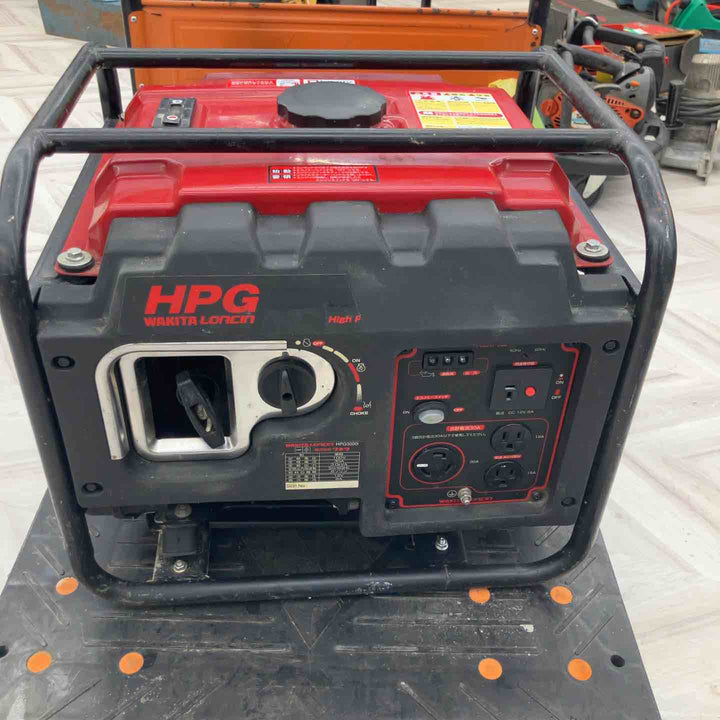 【店頭受取り限定】◇ワキタ(MEIHO) インバーター式ガソリン発電機 HPG3000i 奥行48.4×高さ41.7×幅42cm【越谷店】