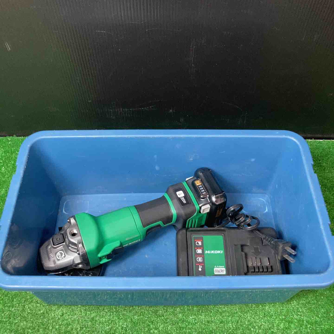 【中古】★ハイコーキ(HIKOKI ※旧:日立工機) 100mmコードレスディスクグラインダ G1210DA(2LSK)10.8V4.0Ahバッテリー1個【岩槻店】