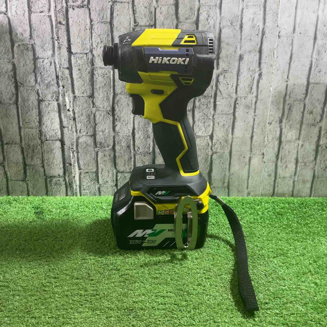 ★ハイコーキ(HIKOKI ※旧:日立工機) コードレスインパクトドライバ スパイダーイエロー WH36DD(2XHYSZ) 36V 動作確認済【川口店】