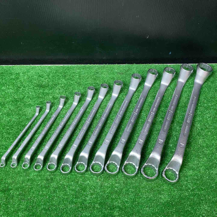 【美品】ハゼット(HAZET) ダブルボックスエンドレンチ(オフセットメガネ) 12本組 630 6mm-32mm【岩槻店】