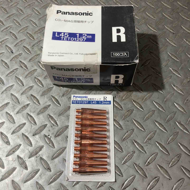 Panasonic パナソニック CO2・MAG溶接用チップ L45 1.2mm TET01297 R 100個入り【草加店】
