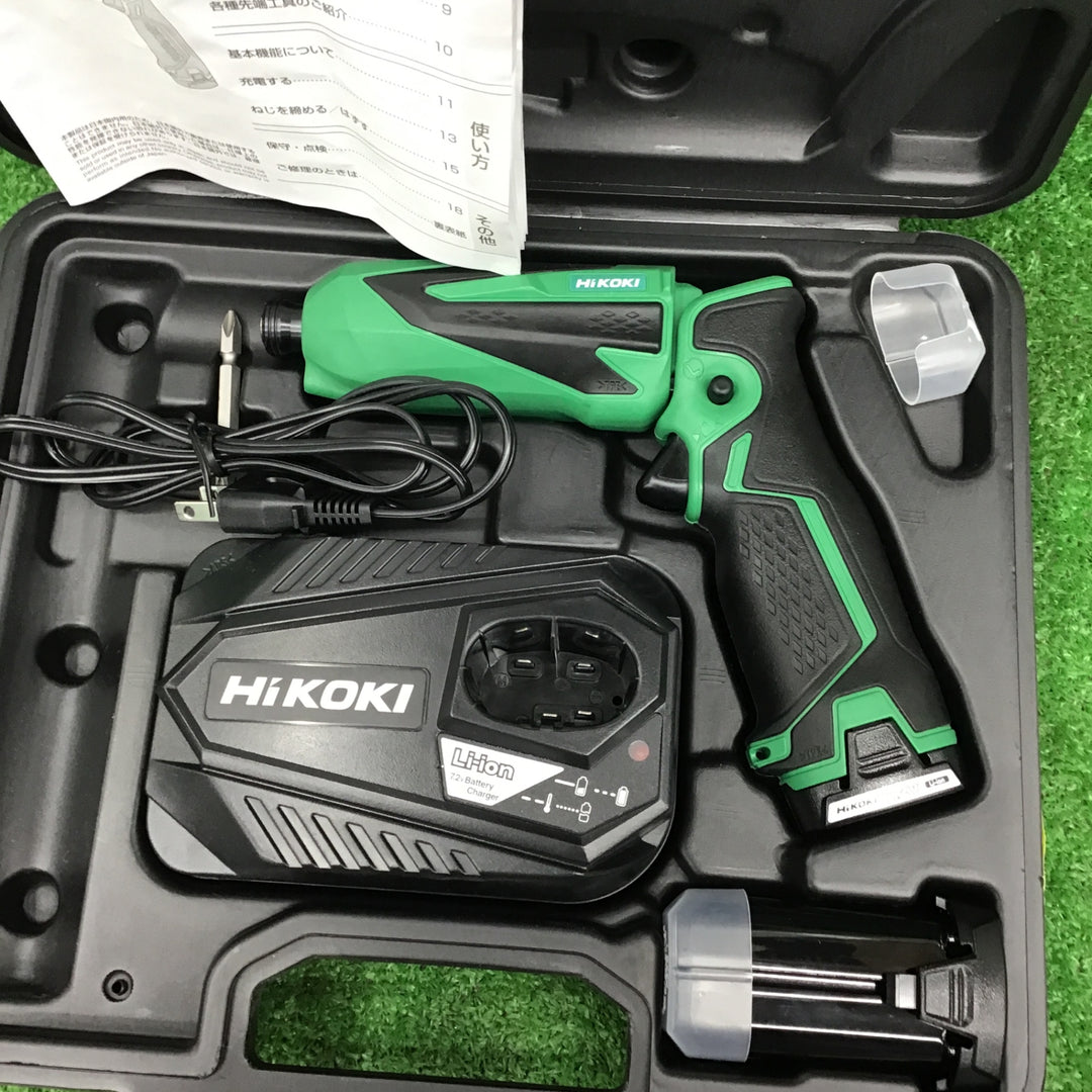 ◇ハイコーキ(HIKOKI ※旧:日立工機) 7.2V コードレスペンインパクトドライバー WH7DL(2LCSK)【桶川店】