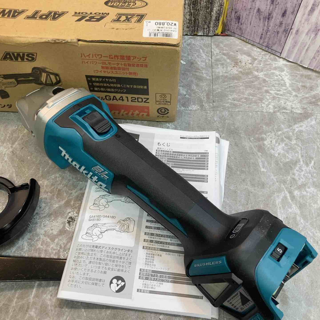 ★マキタ(makita) 100mmコードレスディスクグラインダ GA412DZ【八潮店】