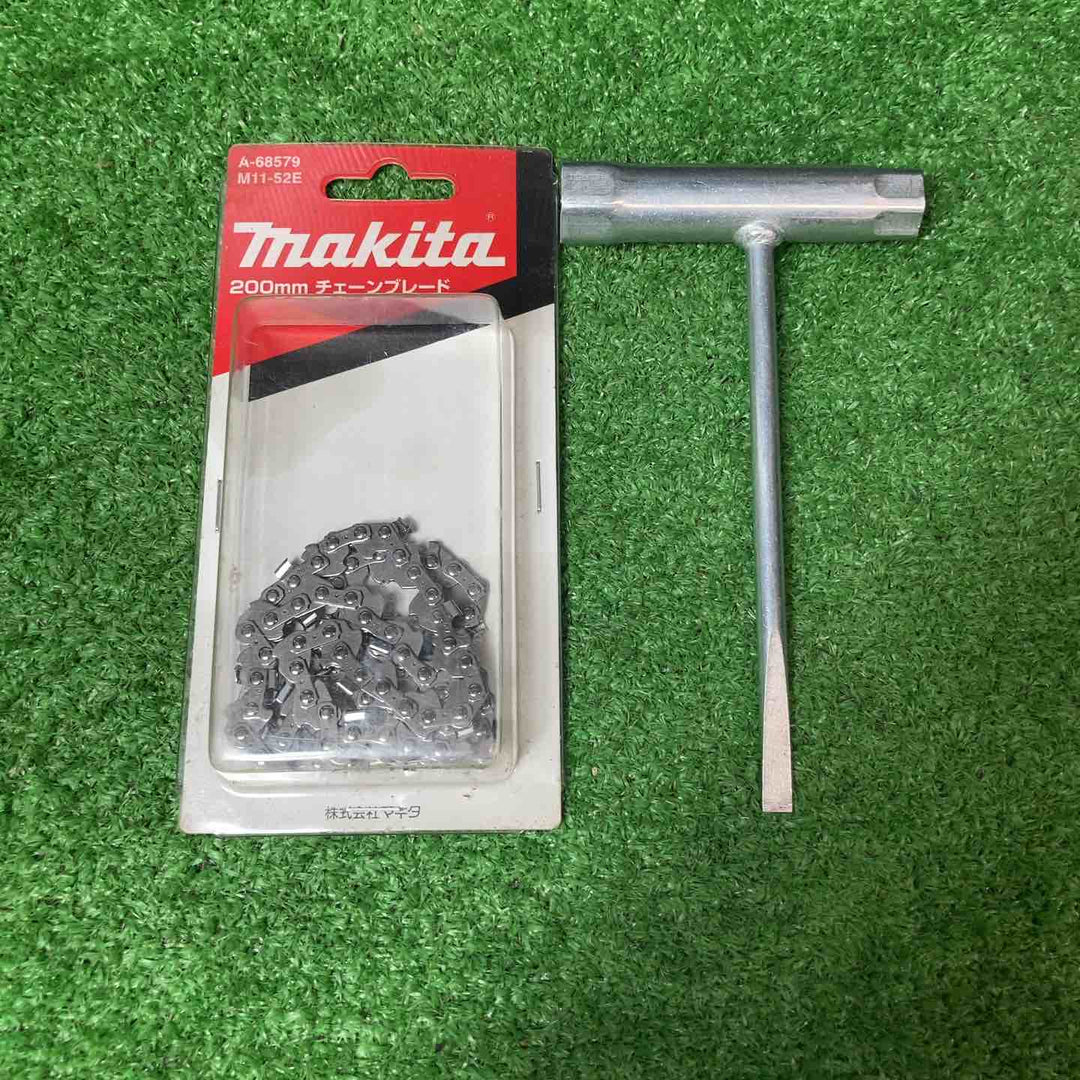 【美品】マキタ(Makita) 充電式チェンソー(赤) ガイドバー長さ200mm 18V バッテリ・充電器別売 MUC204CDZR ◎替刃付き！【岩槻店】