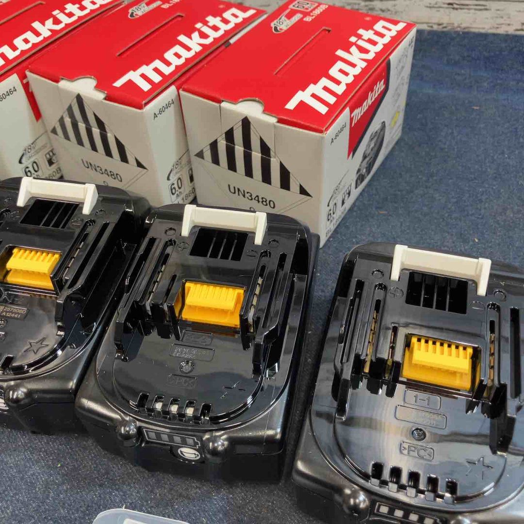 マキタ(makita) リチウムイオンバッテリー 18V/6.0Ah BL1860B 5個セット【八潮店】