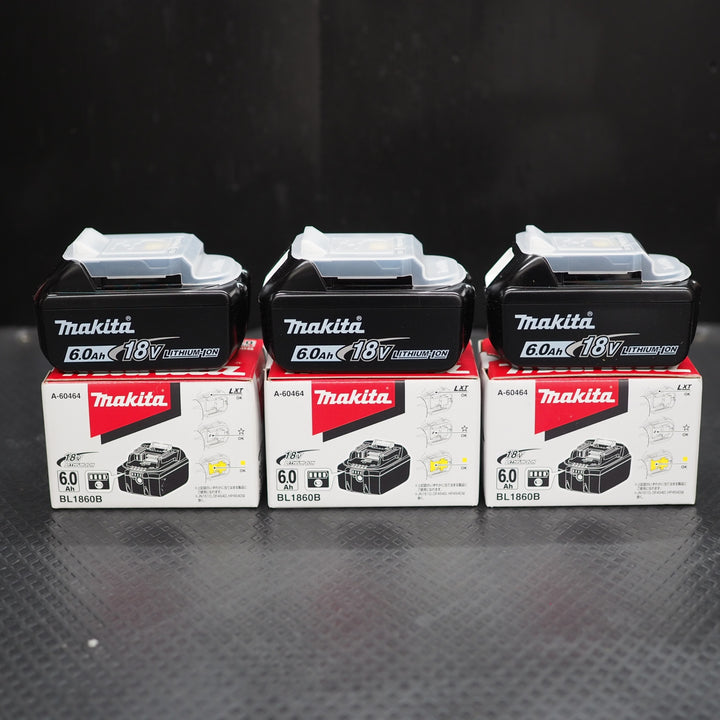 【未使用品】マキタ/makita BL1860B 純正 バッテリー 18V 6.0Ah 3個 セット【鴻巣店】