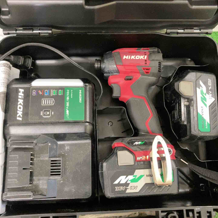 ★ハイコーキ(HIKOKI ※旧:日立工機) コードレスインパクトドライバ スコーピオンレッド WH36DD(2XHRSZ)【町田店】