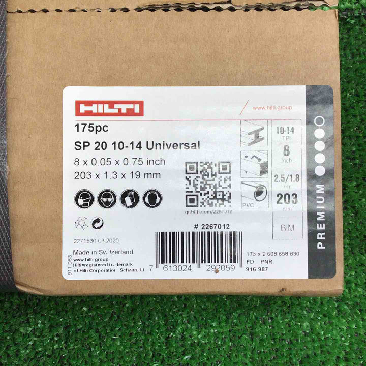 ◇ヒルティ(HILTI) レシプロソーブレード SP20 10-14Univaesal(175pc) 203mm×1.3mm×19mm #2267012【草加店】