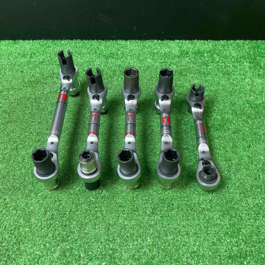 【中古品】　マストツール(musttool) スイベルグリップ ノンスリップレンチ 計5本セット(NSS6S・NSS8・NSS8S・NSS11S×2本)　【岩槻店】