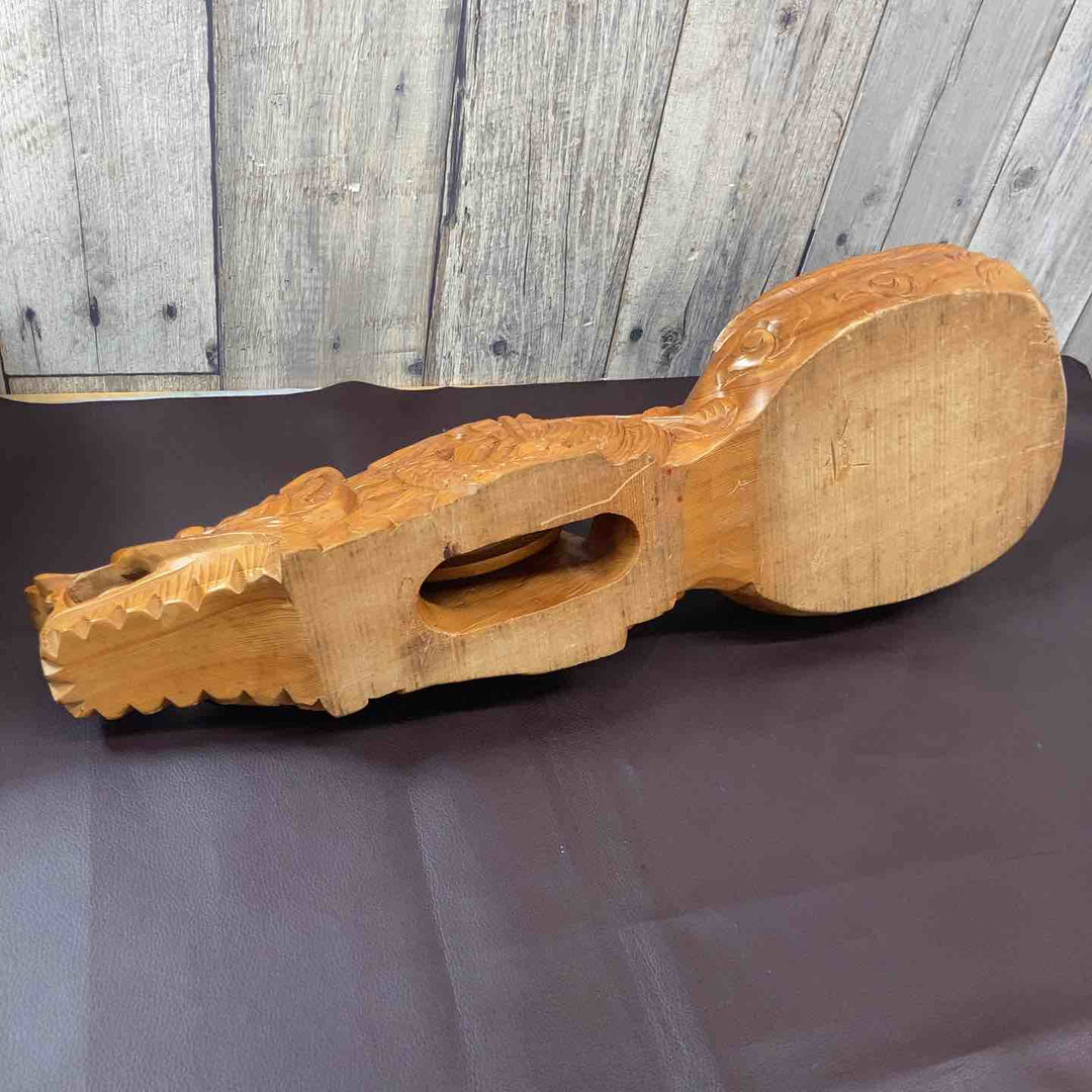 【中古美品】【超希少】 龍亀鶴 木彫り 墨壺 すみつぼ 鉋 和工具 大工道具 鑿 鋸 骨董品 その他 【東大和店】