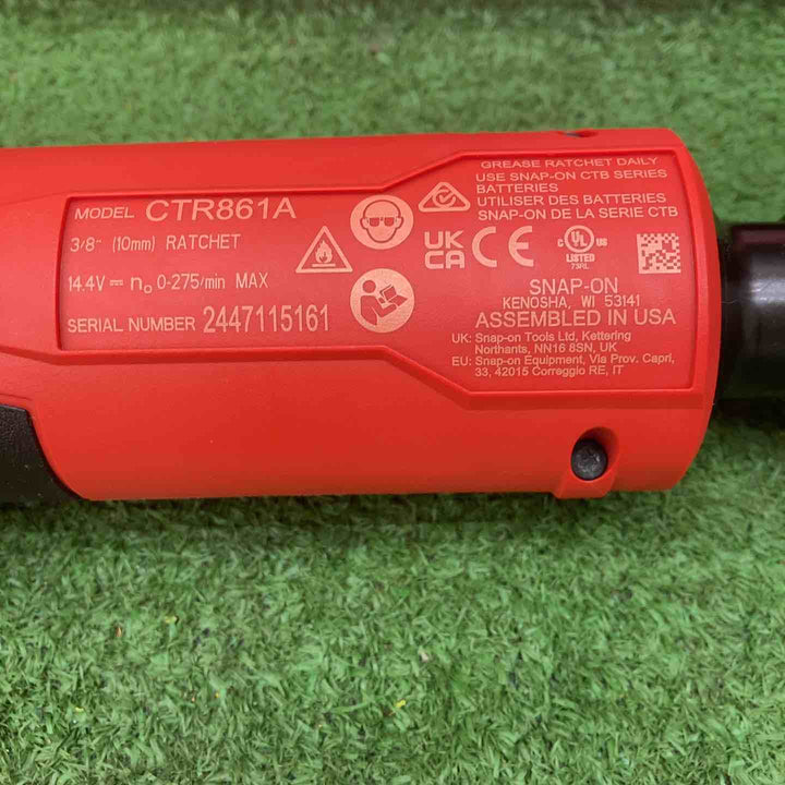 ◇スナップオン/Snap-on コードレスラチェットレンチ CTR861ADB レッド 本体のみ【川越店】