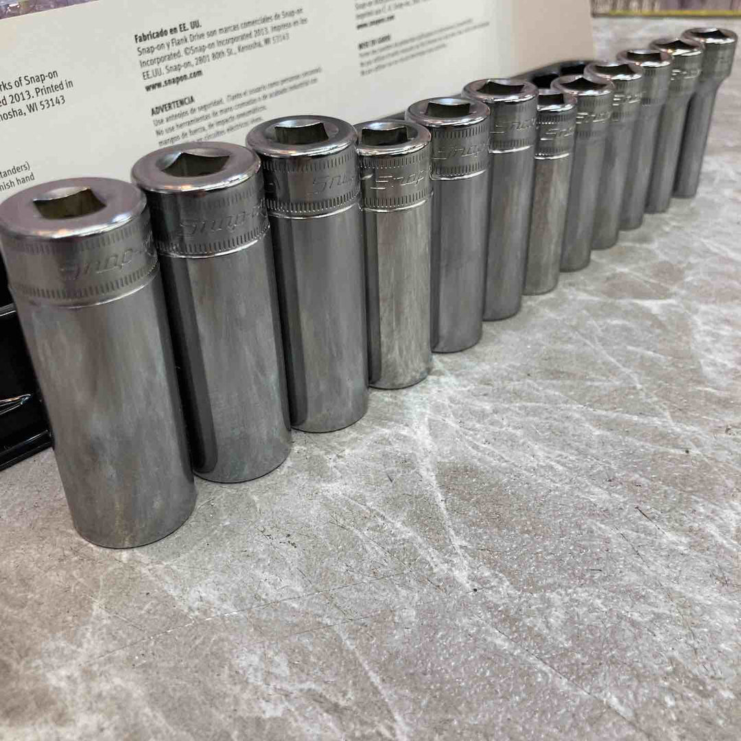 【中古品】snap-on/スナップオン ディープソケット 12セット 212SFMY　3/8【八潮店】