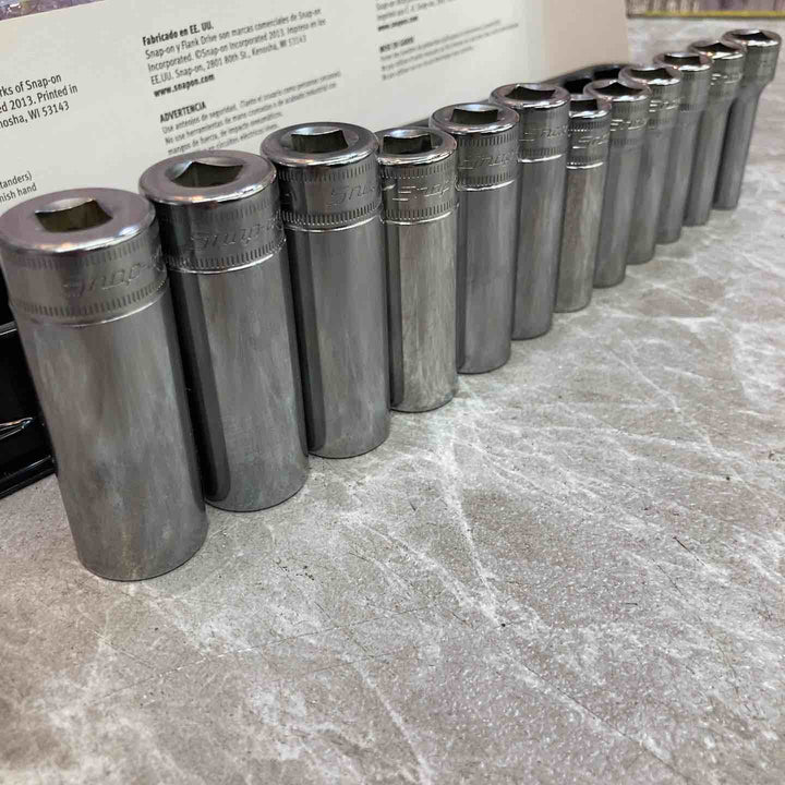 【中古品】snap-on/スナップオン ディープソケット 12セット 212SFMY　3/8【八潮店】