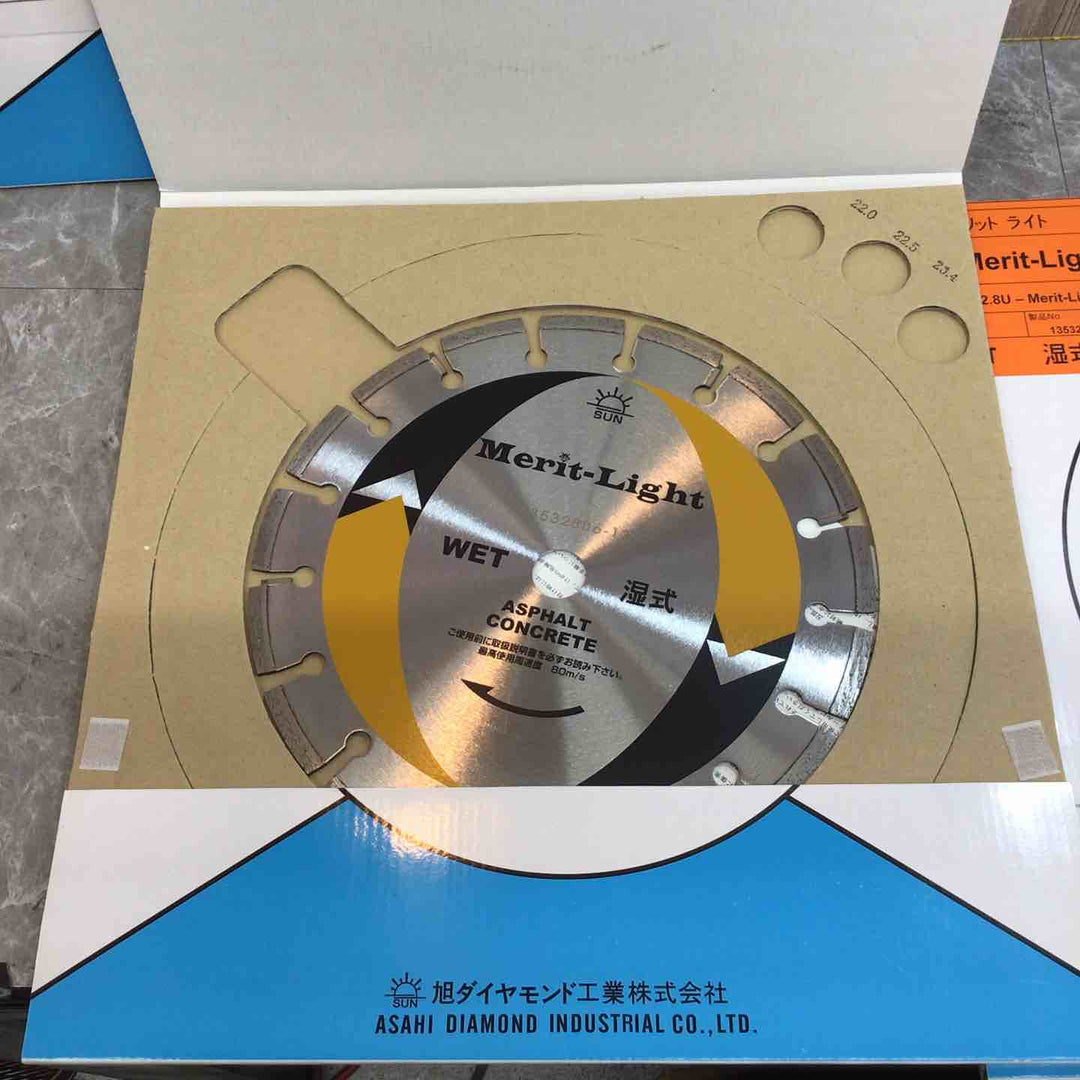 【未使用品】ダイヤモンドソーブレイド 旭ダイヤモンド工業 10 Merit-Light　3枚セット【八潮店】