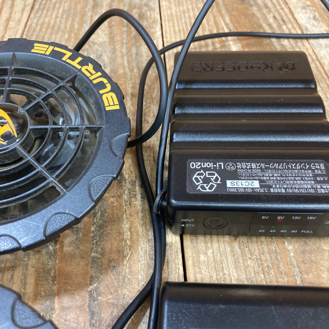 〇バートル(BURTLE) ファンユニット AC370 /エアークラフト リチウムイオンバッテリー 19V AC360 セット 空調服用【所沢店】