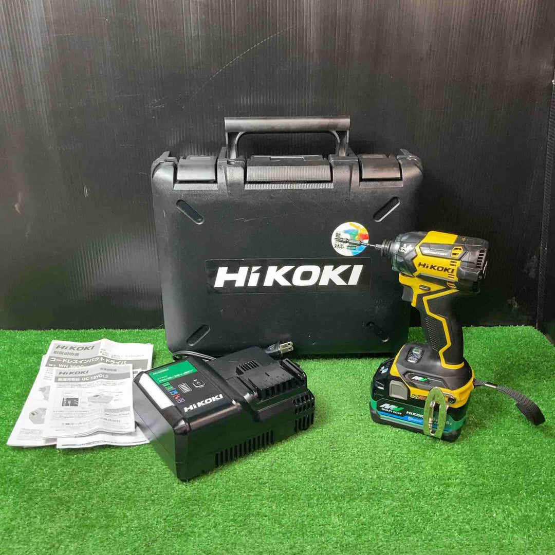 【美品】★ハイコーキ(HIKOKI ※旧:日立工機) コードレスインパクトドライバー WH36DC(2XPSZ)(DY) ※バッテリー1個のみです【岩槻店】