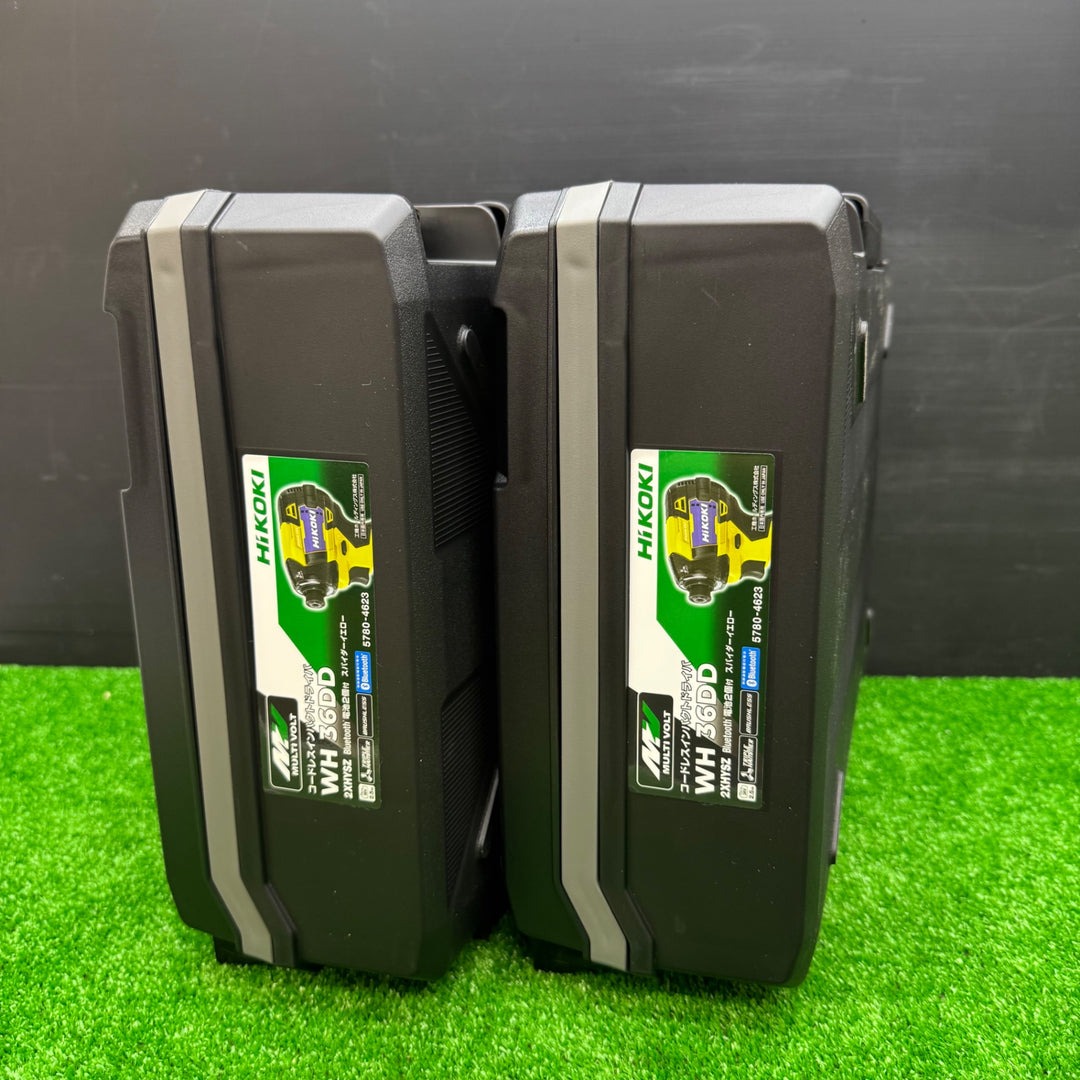 【未使用品】ハイコーキ(HIKOKI ※旧:日立工機) コードレスインパクトドライバ スパイダーイエロー WH36DD(2XHYSZ) 2台セット【電材館越谷店】