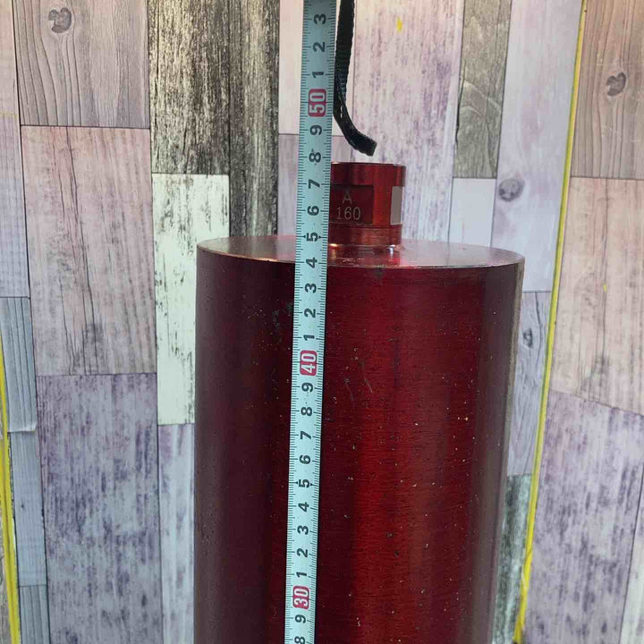 【未使用品】◇メーカー不明 ダイヤモンドコアビット Aロッド軸 160ｍｍ 全長約480ｍｍ【八潮店】