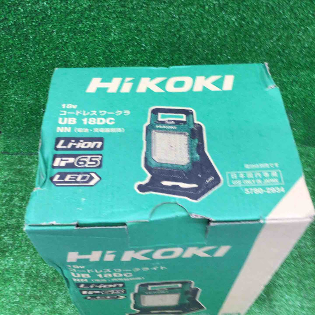 【未使用品】☆ハイコーキ(HIKOKI ※旧:日立工機)18V コードレス LED ワークライト  UB18DC(NN)【桶川店】
