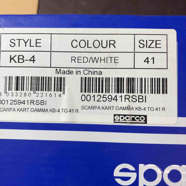 【未使用(店頭展示品)】 SPARCO スパルコ KB-4 ドライビングシューズ サイズ41 ※長期保管品 【東大和店】