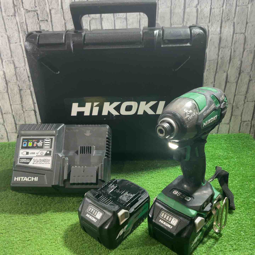 ★ハイコーキ(HIKOKI ※旧:日立工機) コードレスインパクトドライバー WH18DDL2(2LXPK)(L) 18V 動作確認済【川口店】