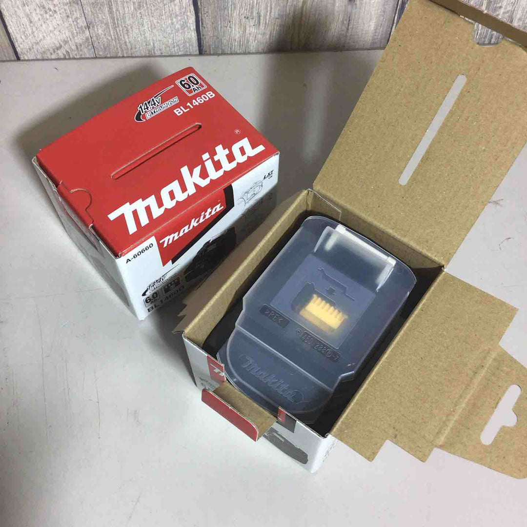 【未使用品】 純正 マキタ makita リチウムイオンバッテリー 14.4V/6.0Ah BL1460B 2個 バッテリー 純正品 14.4V 【戸田店】