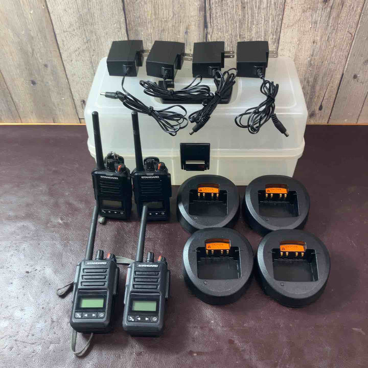 【中古品】5Wハイパワーデジタルトランシーバー VXD30 4台セット 増波対応 82ch 350MHz帯 IP67防塵・防水【東大和店】