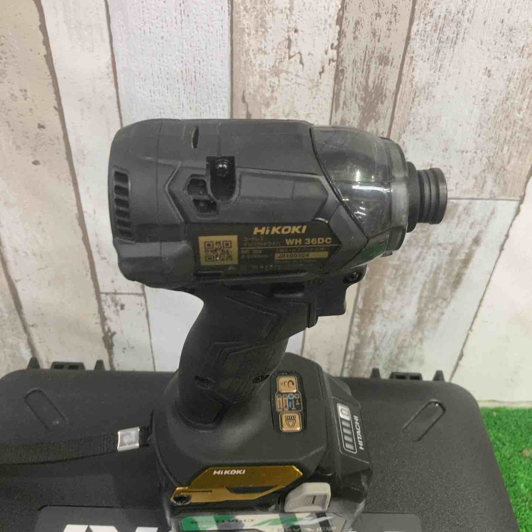 ★ハイコーキ(HIKOKI ※旧:日立工機) コードレスインパクトドライバー WH36DC(2XPSZ)(B)【町田店】