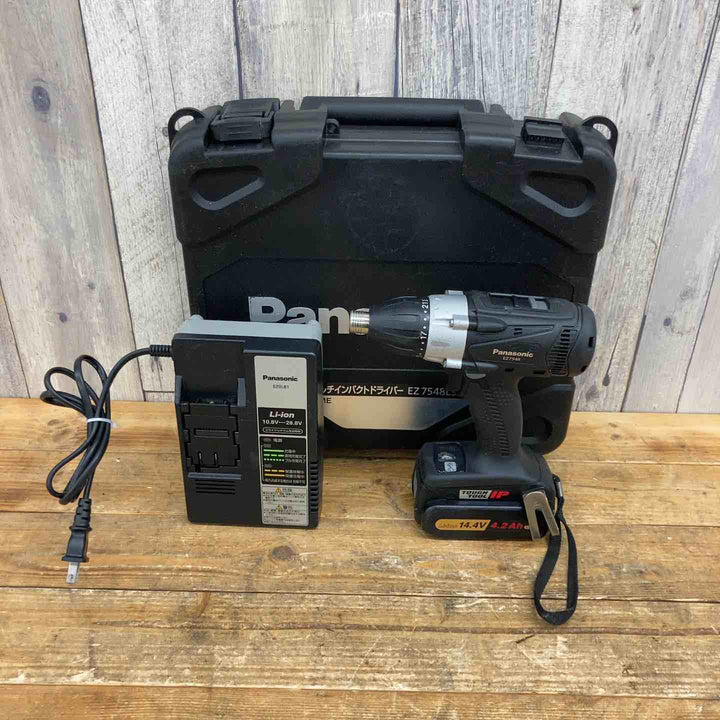 【中古品】 パナソニック(Panasonic) コードレスマルチインパクトドライバー EZ7548LS2S-B 14.4V セット品 【東大和店】