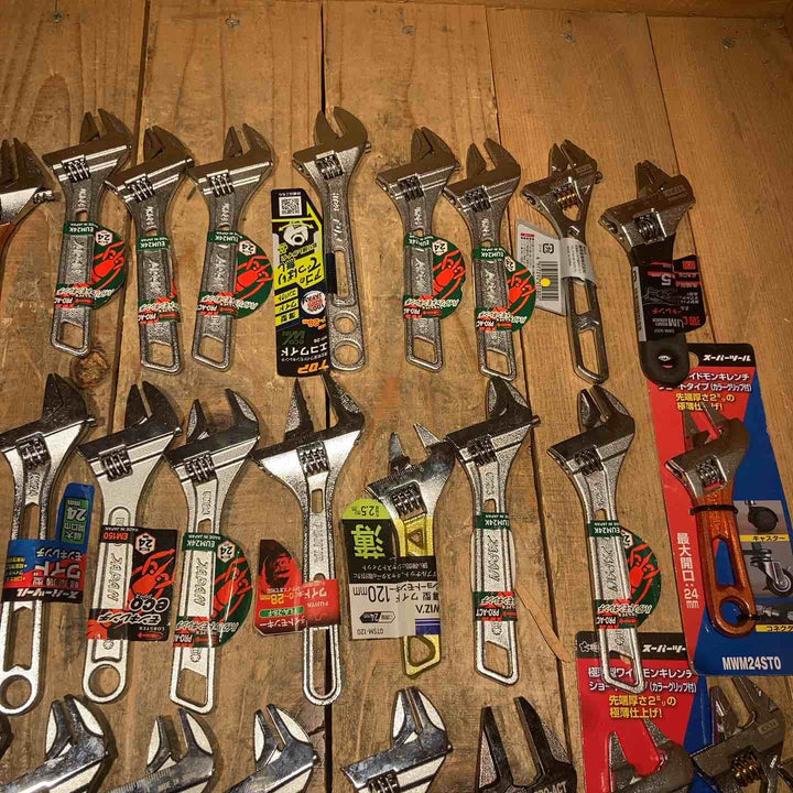 特価！【未使用品】モンキーレンチ50個まとめ売り ロブスター スーパーツール TOP　サイズ 複数 軽量 薄型 ショート 様々【所沢店】