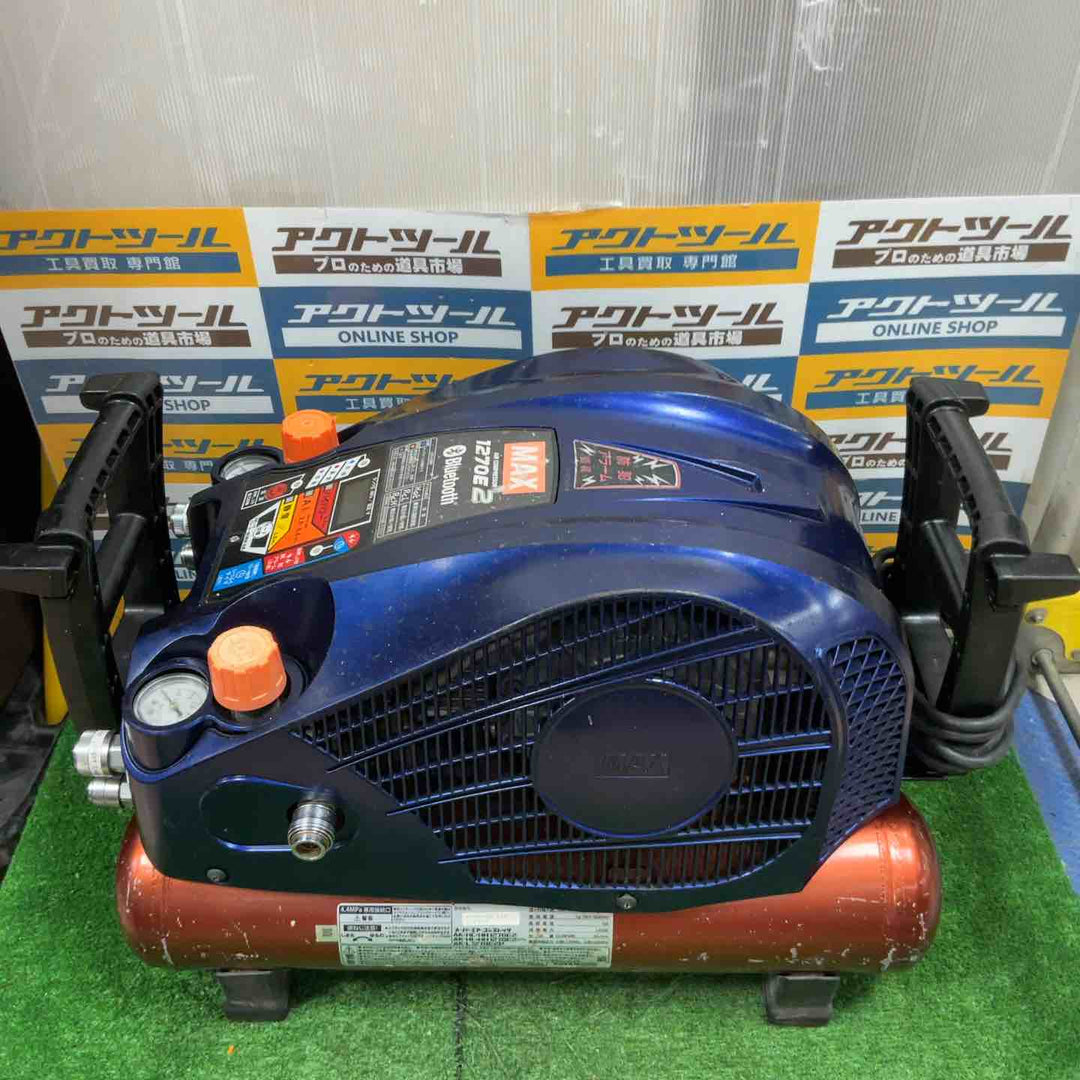 ◇マックス(MAX) 高圧専用エアコンプレッサー AK-HH1270E2 オプティマスネイビー【草加店】