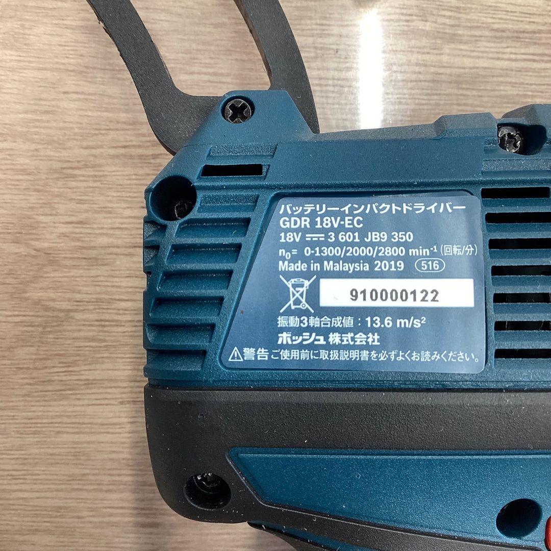 ボッシュ(BOSCH) 18Vバッテリーインパクトドライバー GDR18V-EC6【草加店】