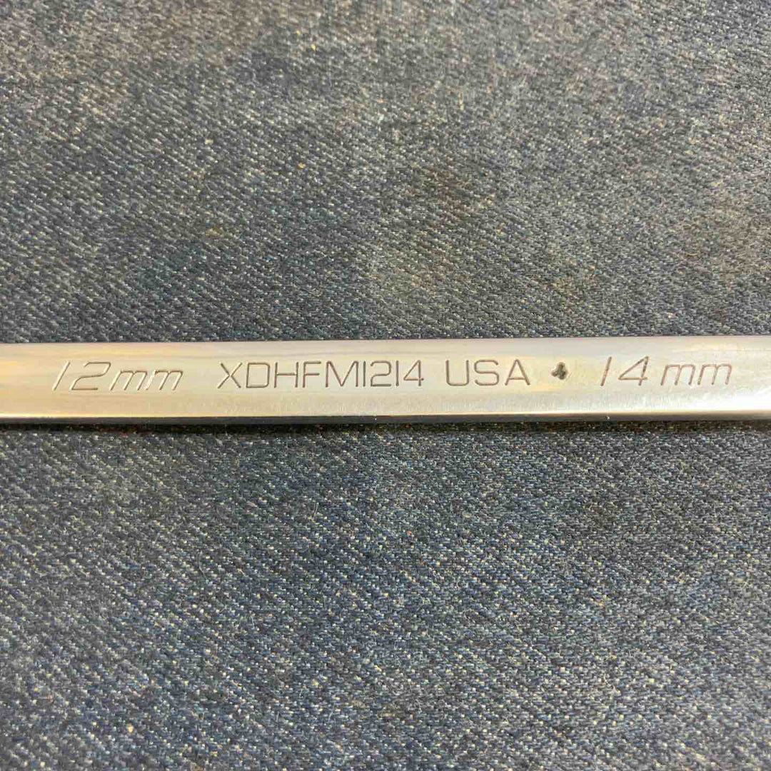 ◇スナップオン(Snap-on) ストレートメガネレンチ 0° オフセットヘッド 12ポイント ロングハンドル サイズ:12-14mm XDHFM1214【八潮店】