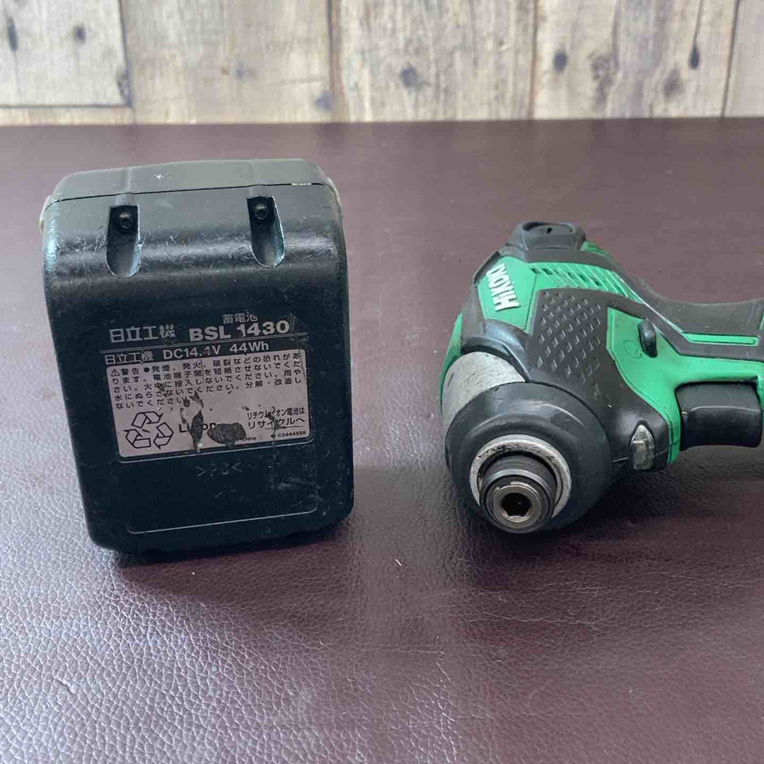 【中古品】ハイコーキ(HIKOKI ※旧:日立工機) コードレスインパクトドライバー WH14DKL(NN)(L) バッテリー1個付属【東大和店】