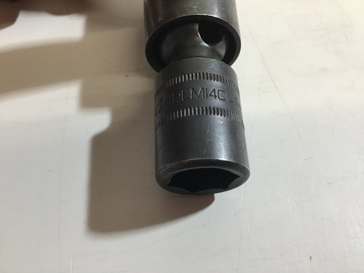 【中古品】スナップオン 14mm インパクト用ソケット 差込み角:1/2インチ スイブル ショート 6ポイント IPLM14C【戸田店】