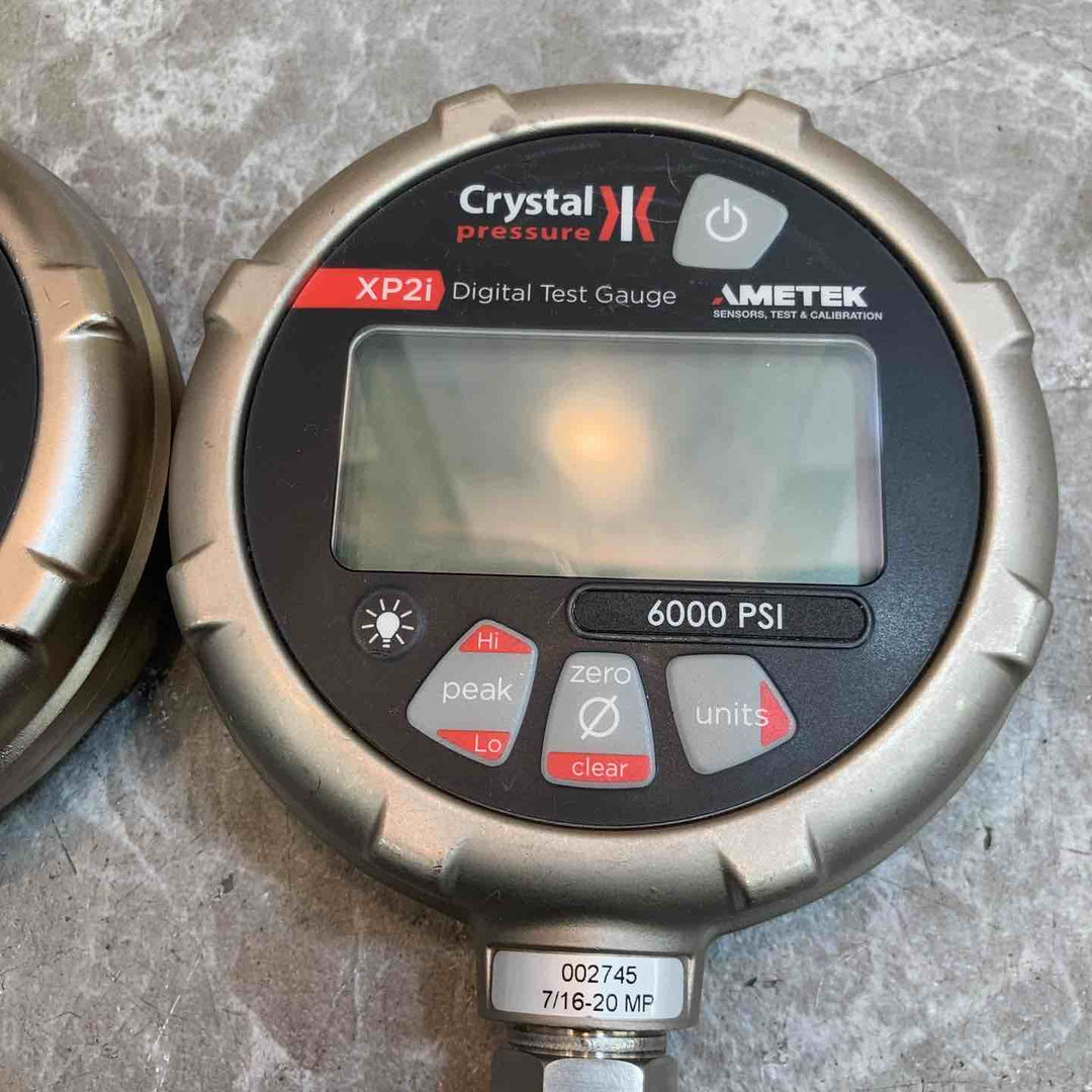 【現状品】アメテック(AMETEK) Crystal デジタル圧力テストゲージ 6000PSI XP2i 圧力キャリブレータ 2個セット 保証なし【八潮店】