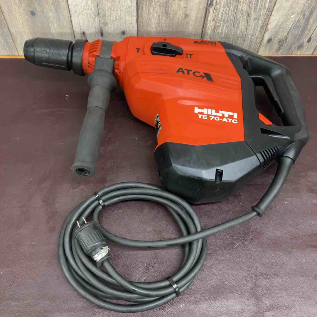 【中古品】 ヒルティ(Hilti) コード式ロータリーハンマドリル TE70-ATC/AVR アタッチメントTEDRS-Y・ビット3個付属 【東大和店】